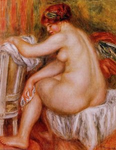 Nu Sentada — Pierre-auguste Renoir