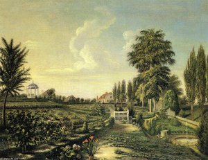 View Of The Garden At Belfield — Charles Willson Peale