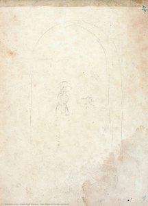 Two Figures Under An Arch — Raja Ravi Varma