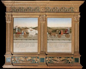 Portrety Ferdynanda Habsburgiego I Jego Żony Beatryksy Sforzy (odwrotne Strony) — Piero Della Francesca