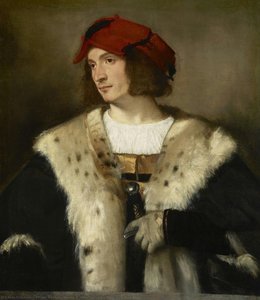 Ritratto Di Un Uomo Con Un Cappello Rosso — Tiziano Ramsay Peale Ii