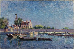 Die Schleuse Von Saint-mammès (l — Alfred Sisley