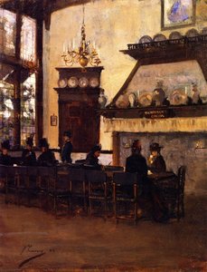 The Dutch Coffee House, Glasgow International Exhibition — John Lavery