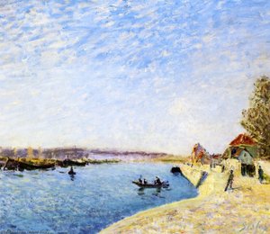 Saint-mammes And The Banks Of The Loing — Alfred Sisley