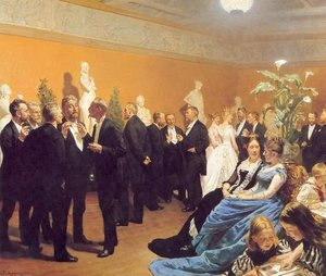 Encuentro En El Museo — Peder Severin Kroyer