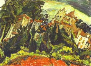 Houses At Ceret — Chaim Soutine