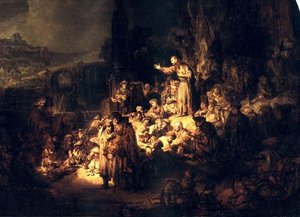 Predication De Jean Baptiste, Berlin — Rembrandt Van Rijn