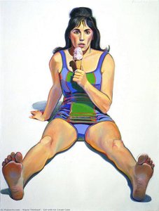 Girl With Ice Cream Cone — Wayne Thiebaud