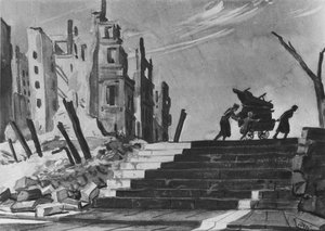 Berlin. On The Stairs — Aleksandr Deyneka