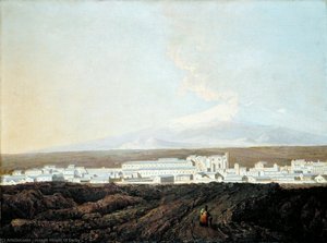 A View Of Catania With Mount Etna In The Distance — Joseph Wright Of Derby