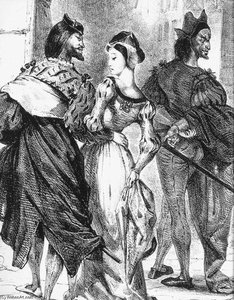 Fausto Tenta Di Sedurre Margherita — Eugène Delacroix