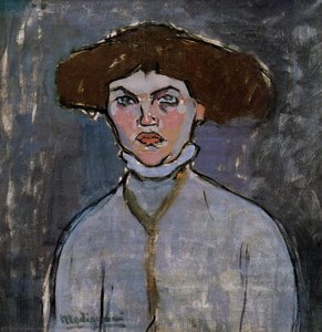 Głowa Młodej Kobiety — Amedeo Modigliani