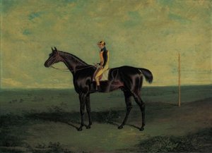 Dr. Syntax, A Brown Racehorse With Robert Johnson Up, In An Extensive Landscape — John Frederick Herring Senior