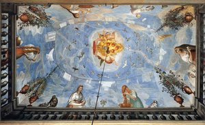Women On A Terrace — Alessandro Allori