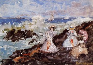 Surf, Cohasset — Maurice Brazil Prendergast