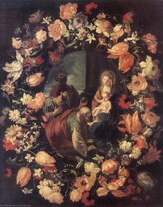 Adoration Of The Magi (in Garland) — Карло Маратти