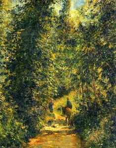 Path Under The Trees, Summer — Camille Pissarro
