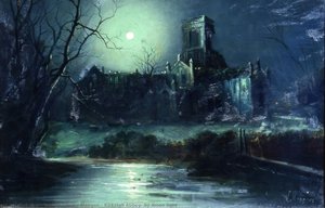 Kirkstall Abbey, By Moon Light — Walter Linsley Meegan