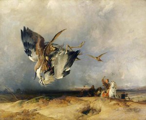 La Falconeria Nei Tempi Antichi — Sir Edwin Henry Landseer