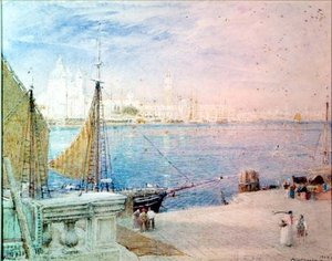 Venice, Before The Campanile Fell — Albert Goodwin