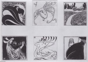 Vignettes For The Catalog Secessionausstellung, 1898 — Koloman Moser