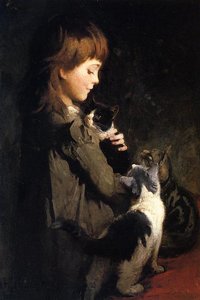 The Favorite Kitten — Abbott Handerson Thayer