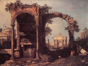 Capriccio: Ruinen Und Klassische Gebäude — Giovanni Antonio Canaletto