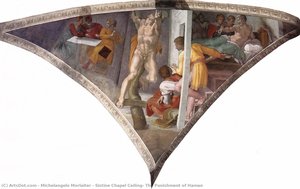 Sistine Chapel Ceiling: The Punishment Of Haman — Michelangelo Morlaiter