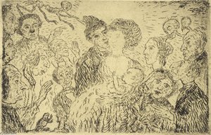 Jalousie (croquis) — James Ensor