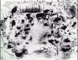 Korobotchka's Hühnerstall — Marc Chagall
