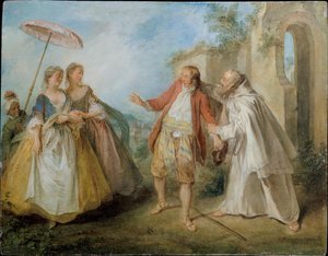 Brother Philippe's Geese — Nicolas Lancret