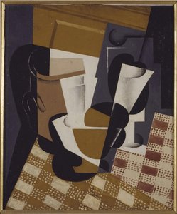 Jarra De Vino Y Copa — Juan Gris