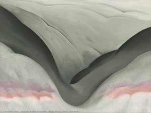 Schwarzer Ort, Grau Und Rosa — Georgia O’keeffe