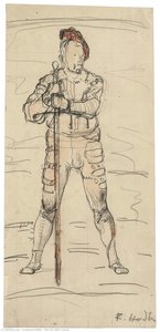 Guerriero Con Una Spada — Ferdinand Hodler