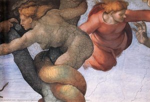 Eden Bahçesinden Düşüş Ve Sürgün (detay) — Michelangelo