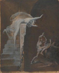 Ariadne Watching The Struggle Of Theseus With The Minotaur — Henry Fuseli