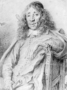 Portrait Of Poet Jan Vos — Jan Andrea Lievens Jan Lievens