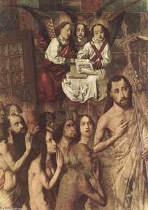 Christ Leading The Patriarchs To The Paradise (detail) — Bartolomé Bermejo