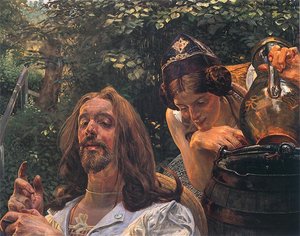 Christ And The Samaritan Woman 2 — Jacek Malczewski