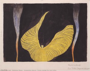 Serpentine Dancer. Poster Design For Lois Fuller. — Koloman Moser