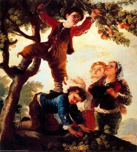 Jungen Beim Sammeln Von Früchten — Francisco José De Goya Y Lucientes