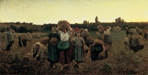The Recall Of The Gleaners — Jules Breton