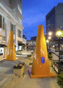 Safety Cones (looking North) — Dennis Oppenheim