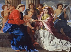 El Matrimonio Místico De Santa Catalina — Nicolás Poussin