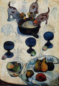 Kompozice S Třemi Štěňaty — Paul Gauguin