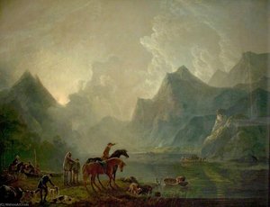 Lago Di Llanberis E Castello Dolbadarn — George Barrett