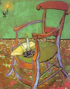 Gauguin's Chair With Books And Candle - 1888 - Rijksmuseum Vincent Van Gogh, Amsterdam — Vincent Willem Van Gogh