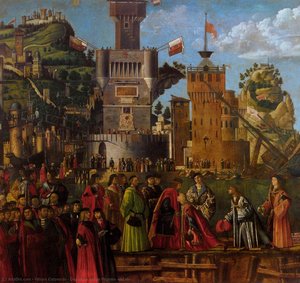 Departure Of The Pilgrims (detail) — Vittore Carpaccio
