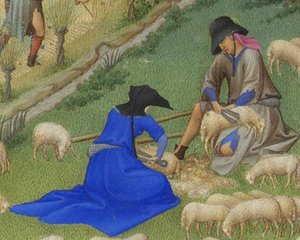Juillet Sheep Shearing — Limbourg Brothers