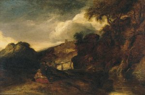 Paisaje Cu Odihna În Călătoria În Egipt — Jan Lievens